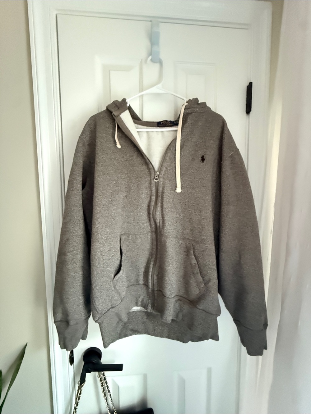 Polo by Ralph Lauren Heather Gray Full-Zip Hoodie